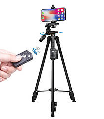 Штатив тринога 125 см VCT 5208 RM для телефону/камери з bluetooth пультом. Штатив-трипод для смартфона/