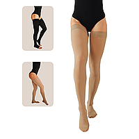 Панчохи компресійні медичні 1 клас стандартні (бежевий) 9130 Vitamed, відкритий носок