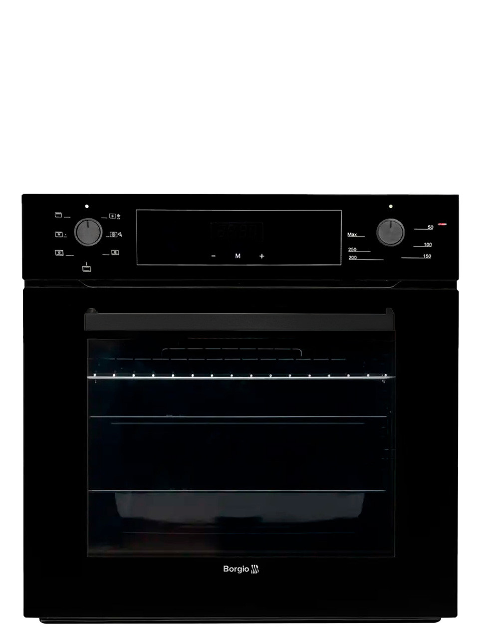 Духова шафа електрична BORGIO OME 307.02 B BLACK GLASS