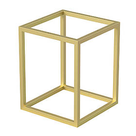 Каркас для журнального столу з металу 340×340 мм, H 420 мм Золото