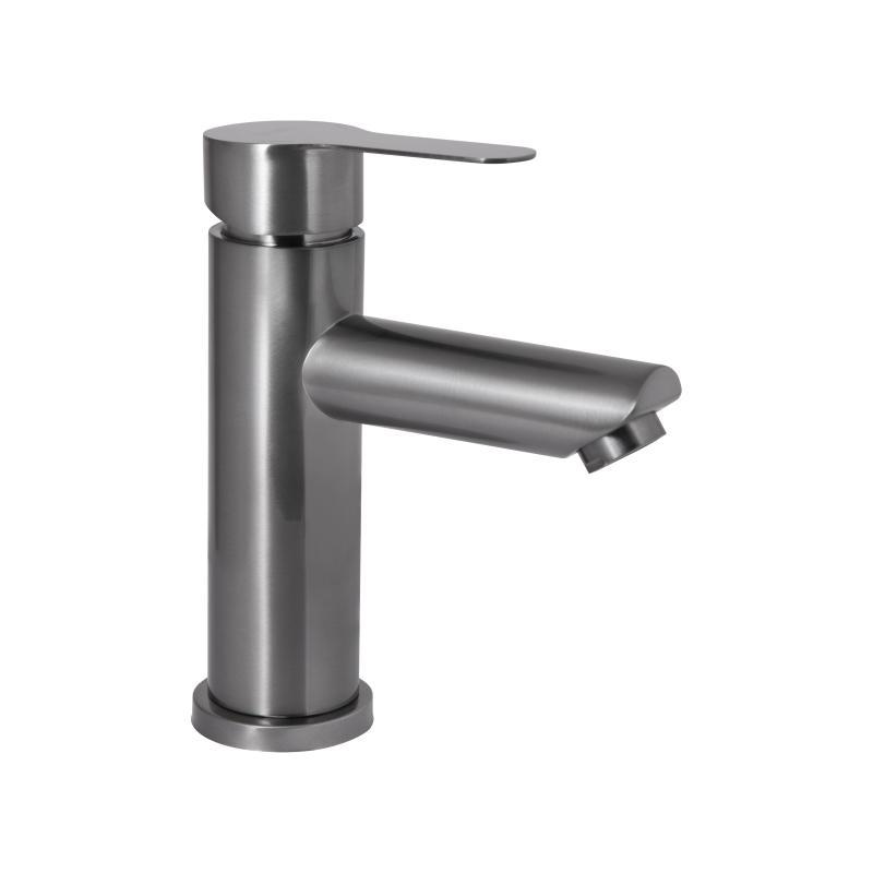 Змішувач для раковини Brinex Pure 001F низький Graphite BRIPUR001FGRP, фото 1