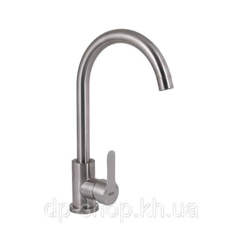 Змішувач для кухні U-подібний Brinex Pure 015F U-подібний Nickel BRIPUR015FNKL, фото 1