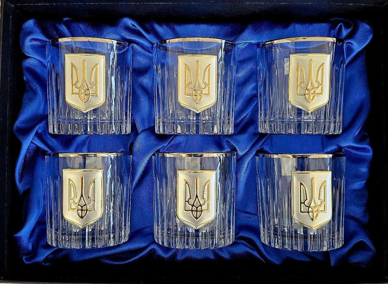Набір келихів для віскі Тризуб Boss Crystal, 6 келихів,360мл (196-0018), фото 1