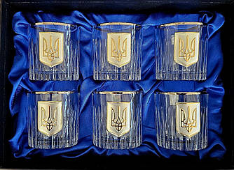 Набір келихів для віскі Тризуб Boss Crystal, 6 келихів,360мл (196-0018)