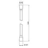 Акційний набір 2+1: Шланг для ручного душу 1200 мм Qtap Hadice QT054BL43073 Black Matt, фото 2