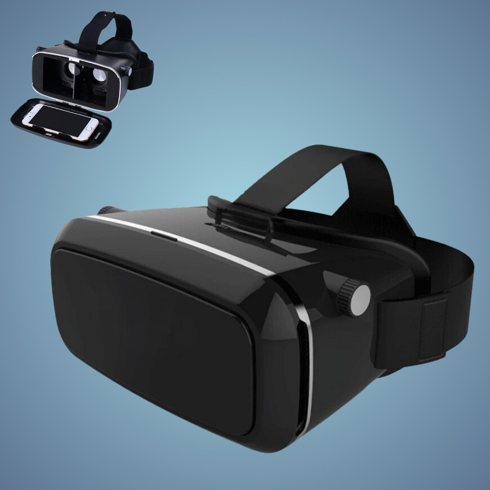 Окуляри віртуальної реальності для телефону VR SHINECON AA085 чорні, фото 1