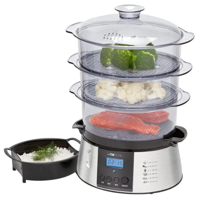 Пароварка Clatronic DG 3547 Inox (800 Вт, Німеччина)