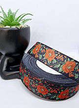 Репсова стрічка з малюнком. 2,5 см. 1 м.