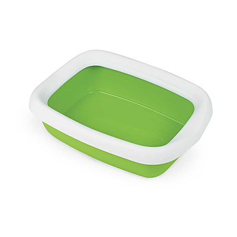 Туалет лоток для кішок з рамкою, зелений BETA SMALL GREEN 43*31*12