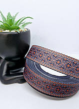 Репсова стрічка з малюнком. 2,5 см. 1 м.