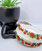 Репсова стрічка з малюнком. 1,5 см. 1 м.