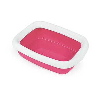 Туалет лоток для кішок з рамкою, червоний BETA SMALL RED 43*31*12
