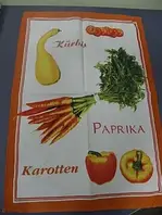 Набір рушників 4 шт. для кухні 50х70 см Паприка сатин