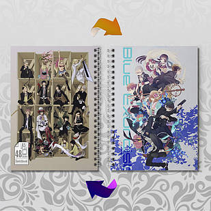 Скетчбук А5 48 л. 150 гр.м² Blue Exorcist / Блакитний Екзорцист 004