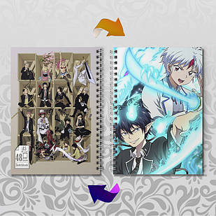 Скетчбук А5 48 л. 150 гр.м² Blue Exorcist / Блакитний Екзорцист 006