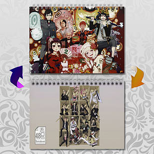 Скетчбук А5 48 л. 150 гр.м² Blue Exorcist / Блакитний Екзорцист 007