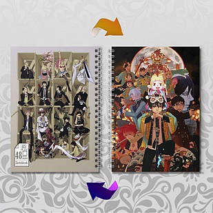 Скетчбук А5 48 л. 150 гр.м² Blue Exorcist / Блакитний Екзорцист 009