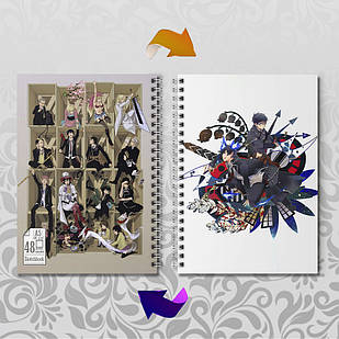 Скетчбук А5 48 л. 150 гр.м² Blue Exorcist / Блакитний Екзорцист 011