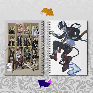 Скетчбук А5 48 л. 150 гр.м² Blue Exorcist / Блакитний Екзорцист 014