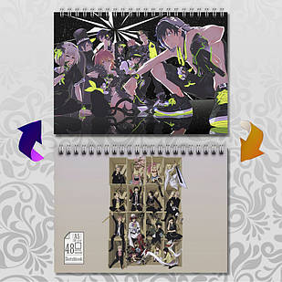 Скетчбук А5 48 л. 150 гр.м² Blue Exorcist / Блакитний Екзорцист 020