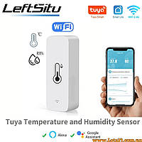 Розумний Wi-Fi датчик температури та вологості для дому дистанційний моніторинг автоматизація цифровий термометр розумний будинок