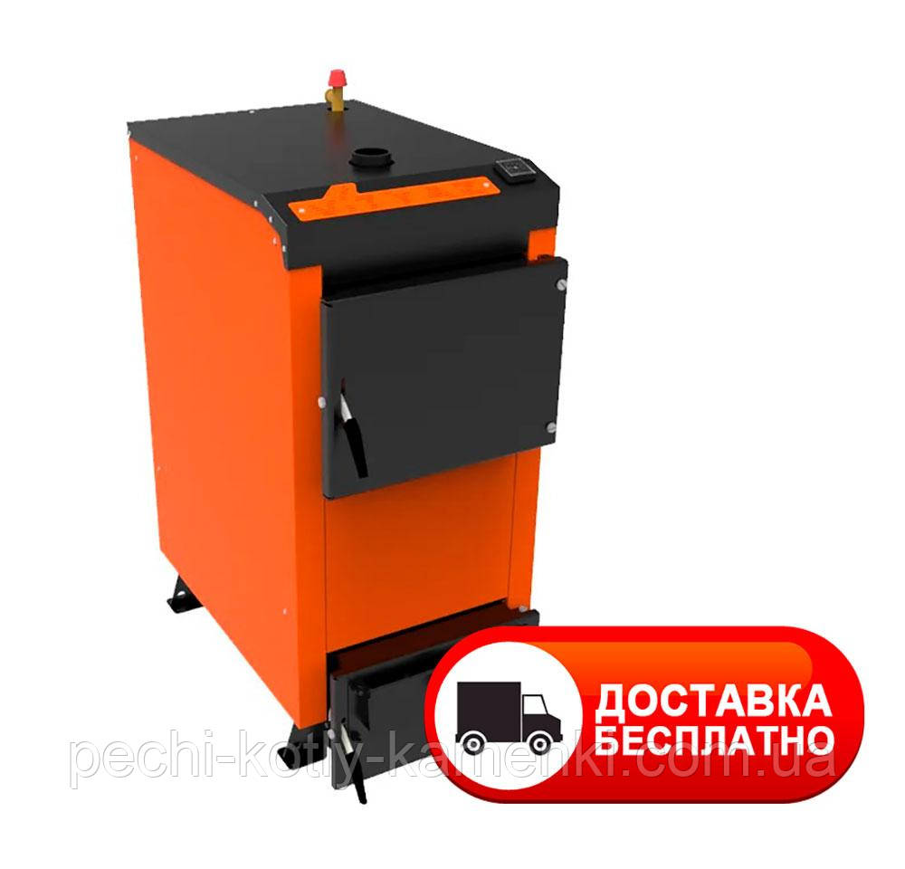 Твердопаливний котел Витязь ЕКО 12 кВт 5 мм + регулятор тяги