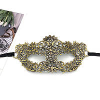 Маска на карнавал one size золотистий