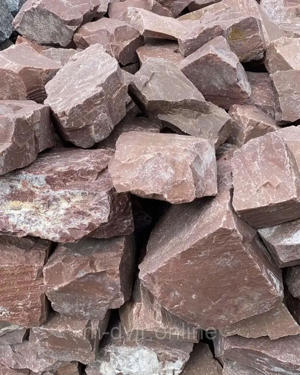 Камінь бут малиновий 100-400. Продаж від 50 кг., фото 1