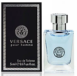 Туалетна вода чоловіча Versace Pour Homme, 5 мл Мініатюра, фото 3