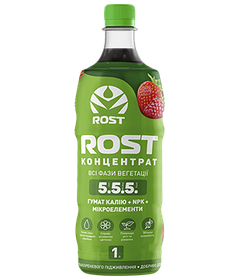 Органо-мінеральне добриво Rost (Рост) концентрат, NPK 5.5.5, 1 л