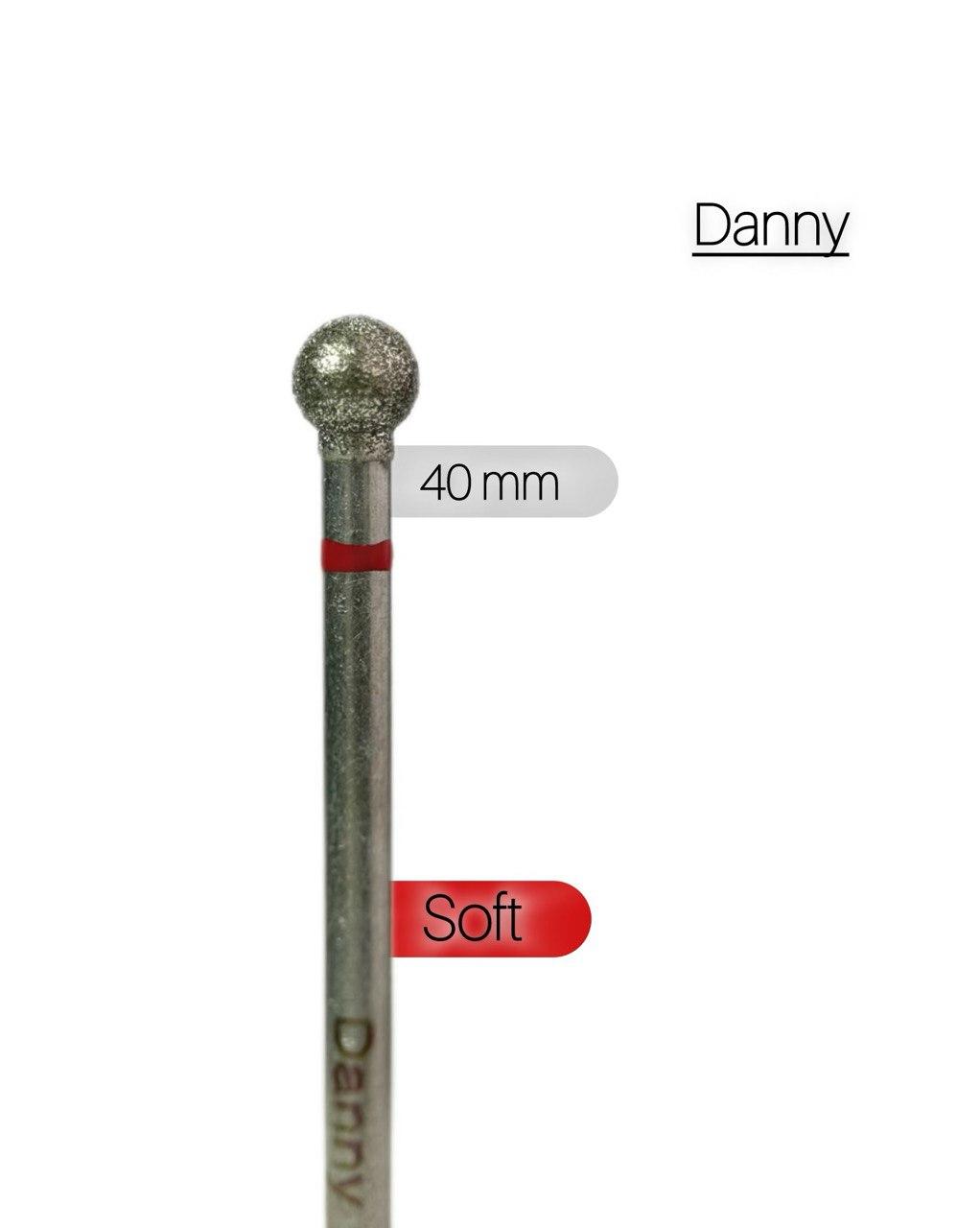 Фреза алмазна DANNY №06 куля з червоною насічкою 040, фото 1