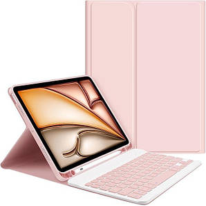 GOOJODOQ - Чохол з клавіатурою для iPad Air 6 M2/iPad Air 5/iPad Air 4 QWERTY