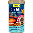Корм Tetra Cichlid Colour для всіх цихлід, для яскравості забарвлення, 500 мл (гранули), фото 3