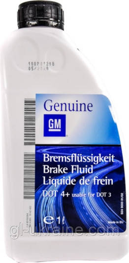 Гальмівна рідина General Motors Brake Fluid DOT 4+, 1л (1942422)
