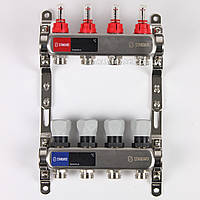 Коллектор STANDARD в зборі на 4 виходи 1" - 3/4" для теплої підлоги