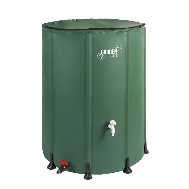 Бочка для дощової та технічної води 750л Garden Line DES6395 зелена, фото 1