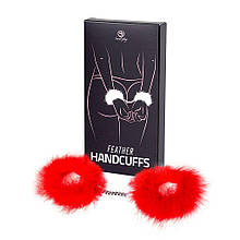 Наручники з червоним пір'ям Secret Play Feather Handcuffs Red