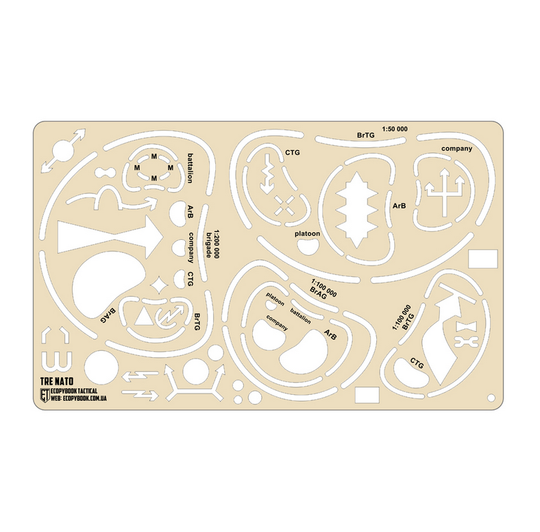 Лінійка тактична M-Tac Ecopybook Tactical ruler Echelons NATO 10273021