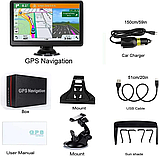 GPS авто навігатор 715MT 7'' 256Mb 8Gb мультитач, фото 5