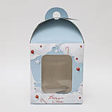 Коробка для упаковки цукерок 120*120*150 новорічна, фото 2