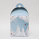 Коробка для упаковки цукерок 120*120*150 новорічна, фото 3