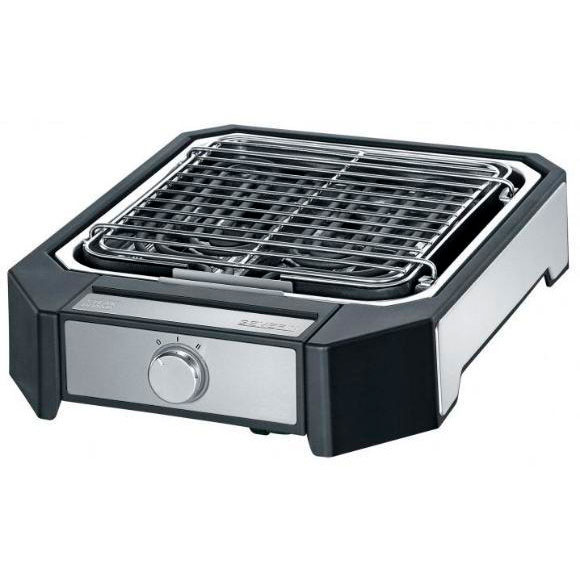 Електричний гриль барбекю 23*25 см з 2 режимами 2300 Вт Severin PG 8545
