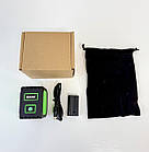 Лазерний рівень HILDA green (1H+1V), робота від акумулятора, 2 зелені лінії, фото 7