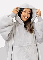 Плед-худі халат з капюшоном і рукавами Huggle для дорослих та дітей, теплий плед толстовка ковдра для дому