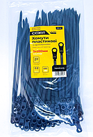 Кабельна стяжка CORT з кільцем 4*150 mm /100pcs білий