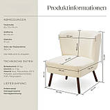 Коктейльне крісло Teddy Robina з приємною тканиною букле, фото 10