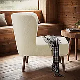 Коктейльне крісло Teddy Robina з приємною тканиною букле, фото 3