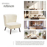 Коктейльне крісло Teddy Robina з приємною тканиною букле, фото 7