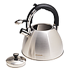 Чайник із нержавіючої сталі 3.2л зі свистком та ручкою soft touch Ofenbach KM-100307, фото 5