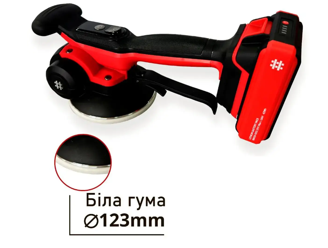 Вакуумна віброприсоска SHIJING 9393 21V 123 мм (з одним акумулятором) + КЕЙС
